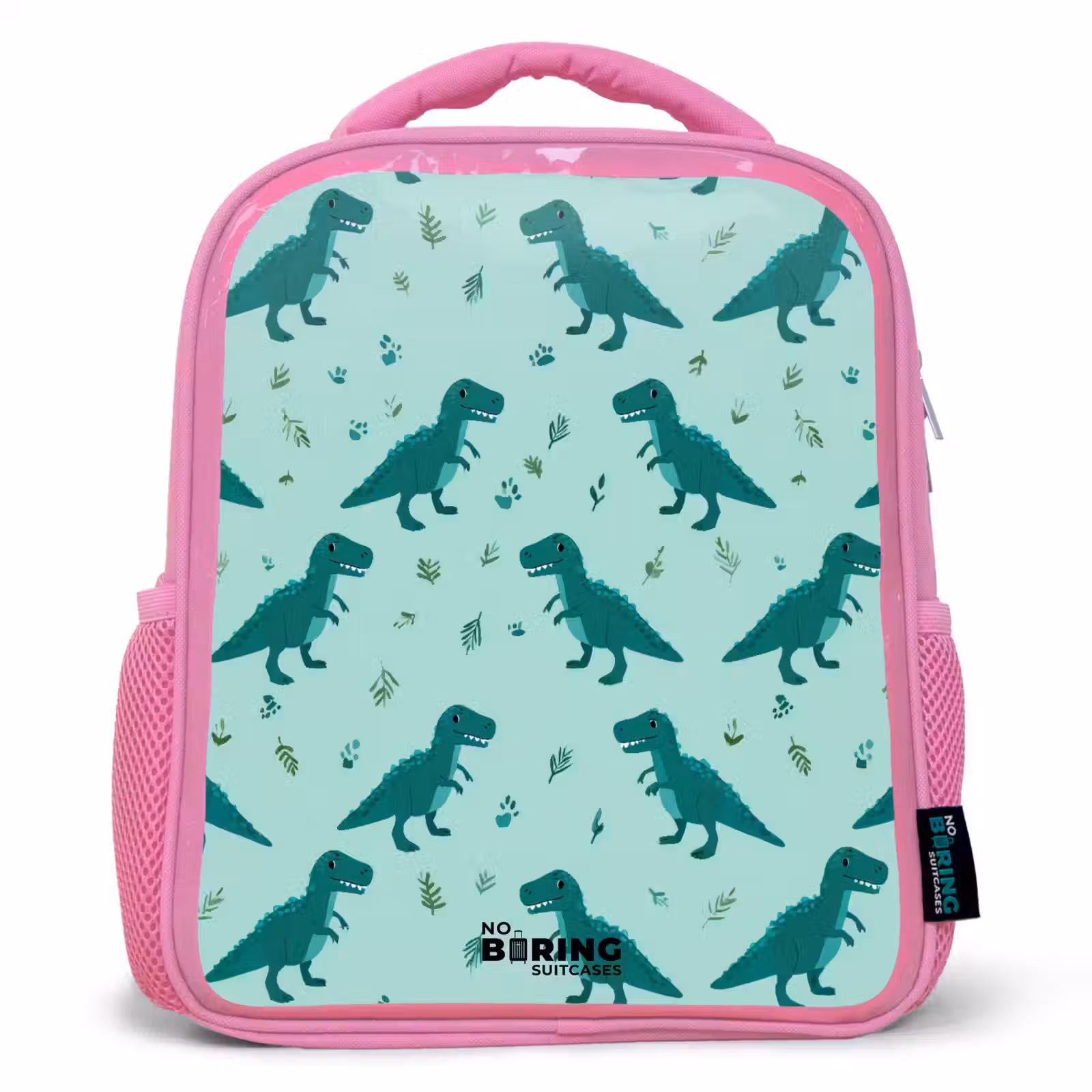 Kinderrugzak - Roze - Dinos - Patroon - Groen — 1