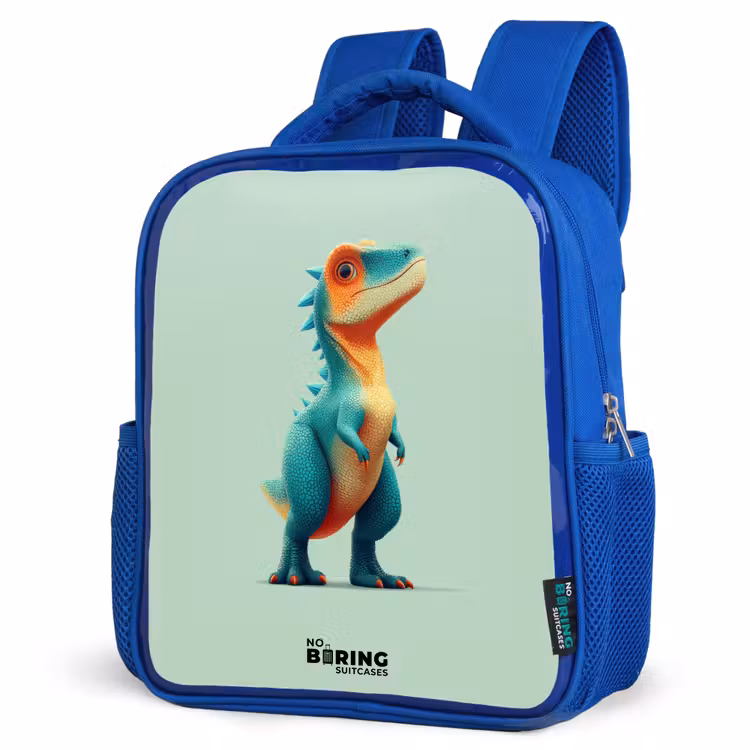 Kinderrugzak - Blauw - Dino - Dier - Groen - Oranje — 9