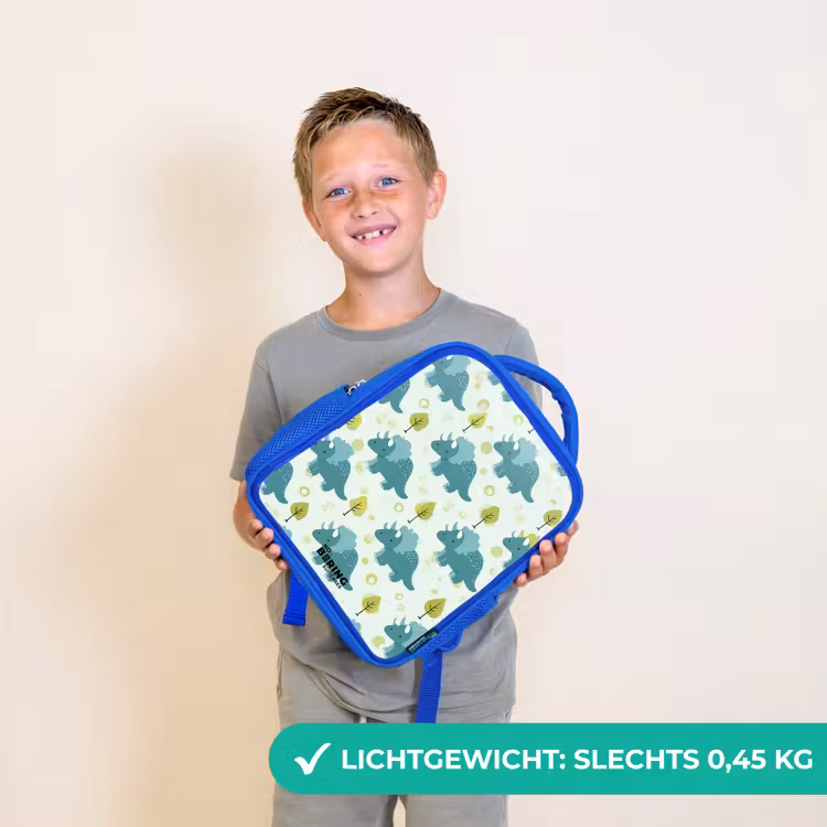 Kinderrugzak - Blauw - Dinos - Patroon - Natuur — 2