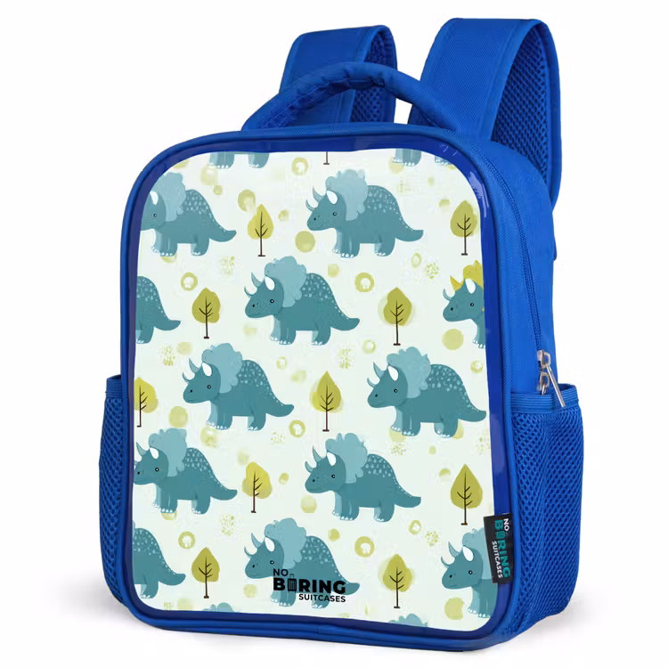 Kinderrugzak - Blauw - Dinos - Patroon - Natuur — 9