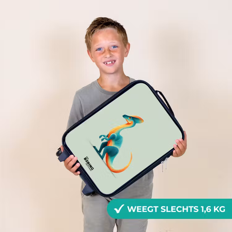 Kinderkoffer - Dino - Blauw - Dier — 2