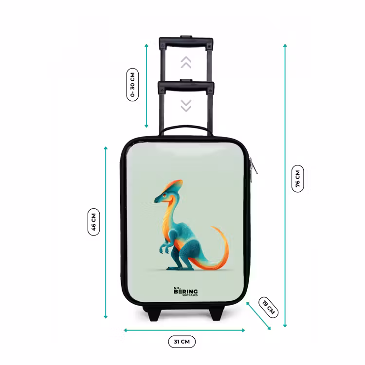 Kinderkoffer - Dino - Blauw - Dier — 6