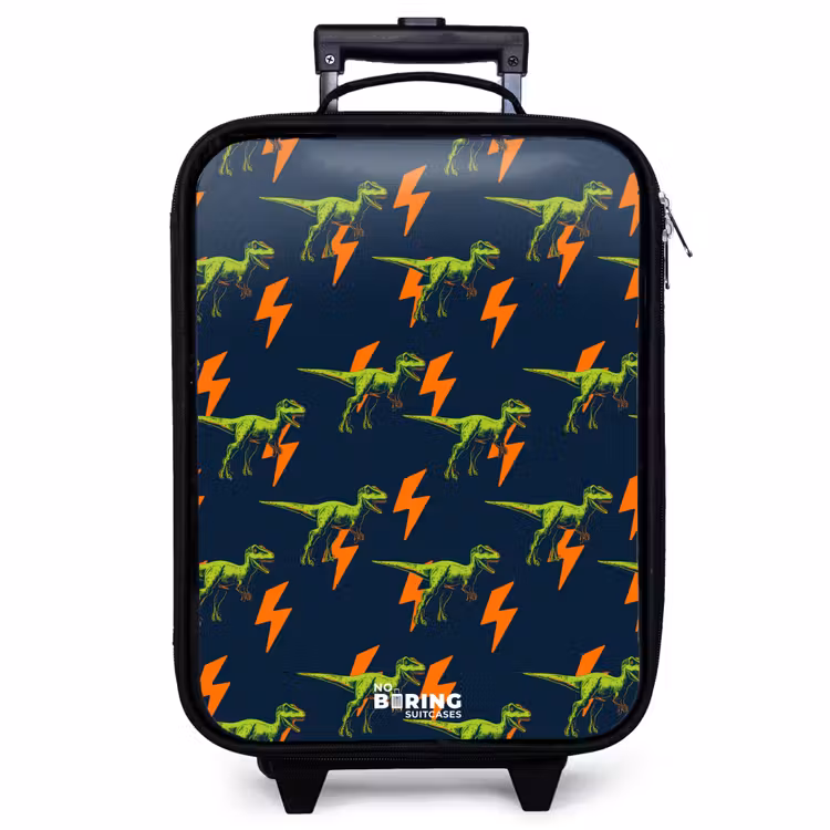 Kinderkoffer - Dinos - Bliksem - Dieren - Blauw — 1