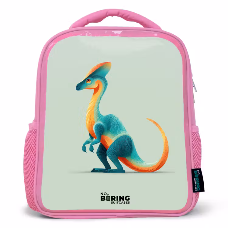 Kinderrugzak - Roze - Dino - Blauw - Dier — 1