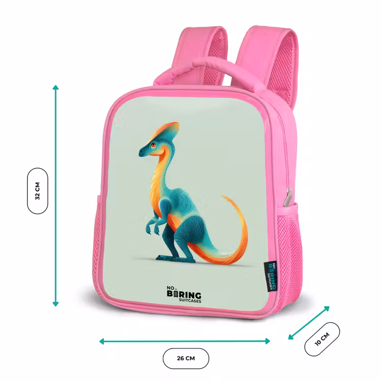 Kinderrugzak - Roze - Dino - Blauw - Dier — 3