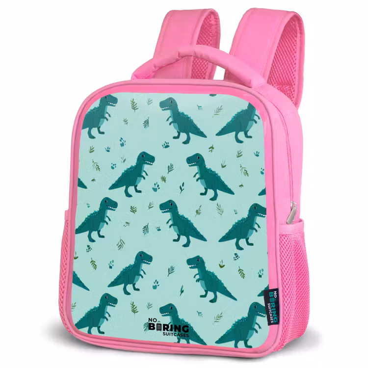Kinderrugzak - Roze - Dinos - Patroon - Groen — 6