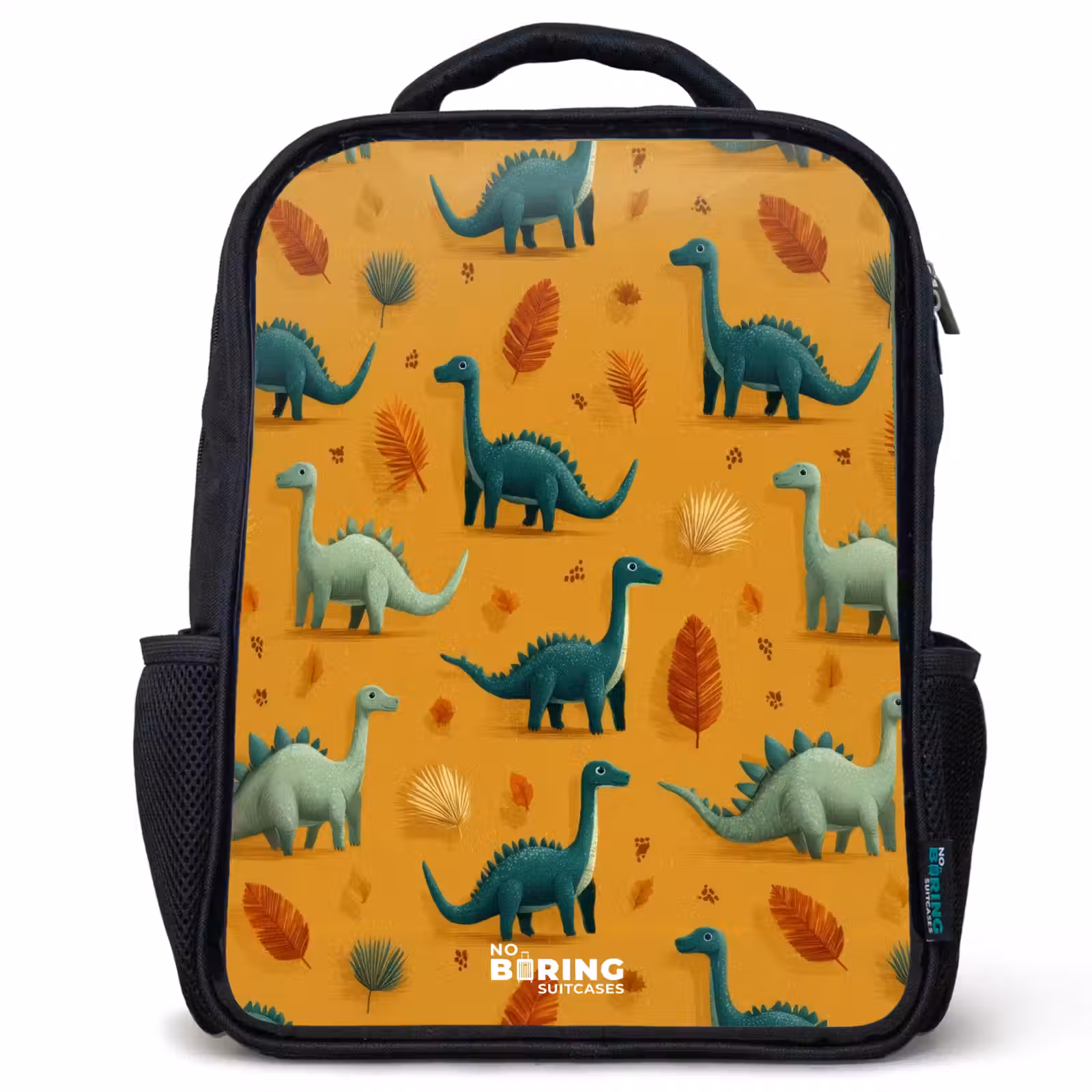 Kinderrugzak - Zwart - Dino - Dieren - Patroon — 1