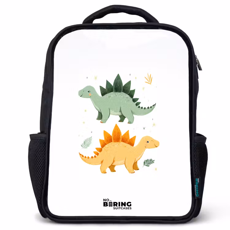 Kinderrugzak - Zwart - Dinos - Dieren - Groen - Oranje — 1