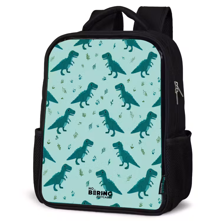 Kinderrugzak - Zwart - Dinos - Patroon - Groen — 7