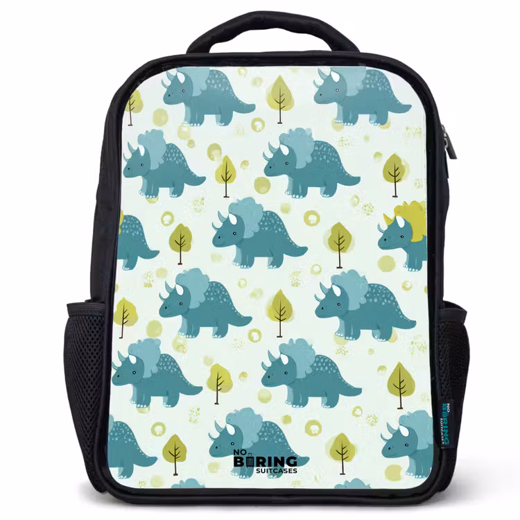 Kinderrugzak - Zwart - Dinos - Patroon - Natuur — 1