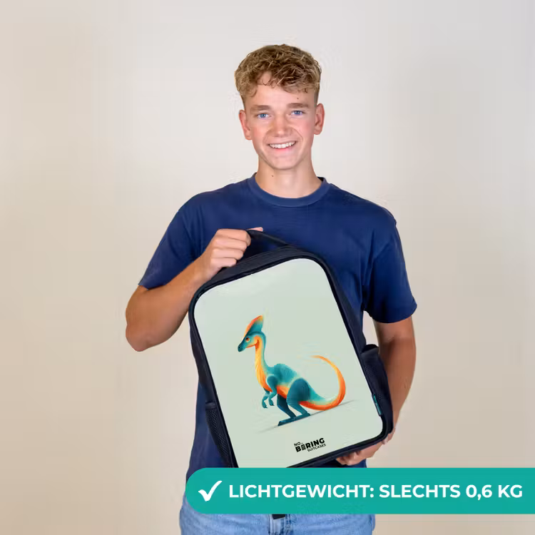 Kinderrugzak - Zwart - Dino - Blauw - Dier β 3