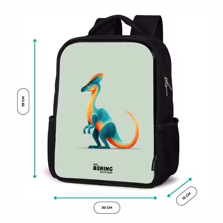 Kinderrugzak - Zwart - Dino - Blauw - Dier β 5