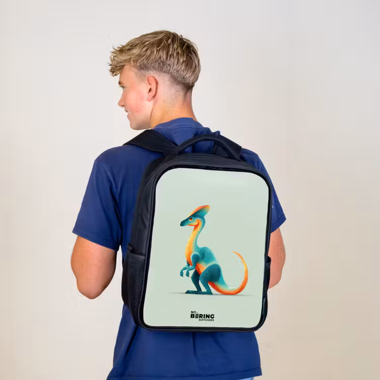 Kinderrugzak - Zwart - Dino - Blauw - Dier β 6