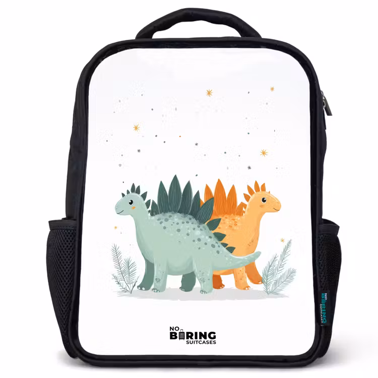 Kinderrugzak - Zwart - Dinos - Dieren - Sterren — 1