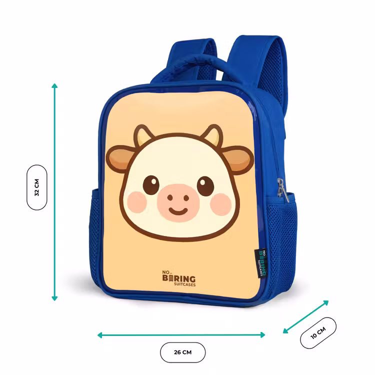 Kinderrugzak - Blauw - Kawai - Koe - Bruin — 6