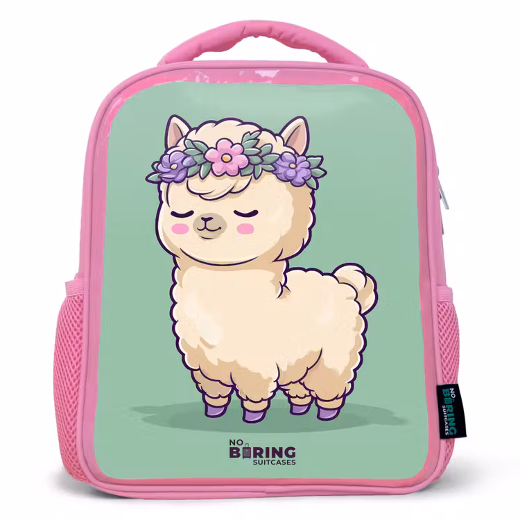 Kinderrugzak - Roze - Kawai - Alpaca - Groen — 1