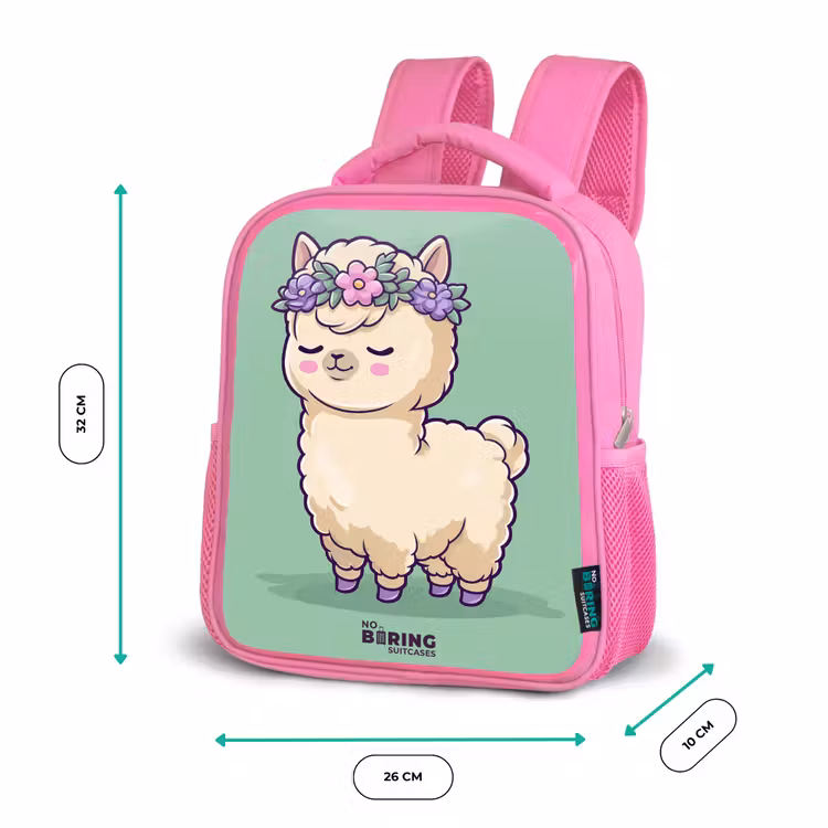 Kinderrugzak - Roze - Kawai - Alpaca - Groen — 3