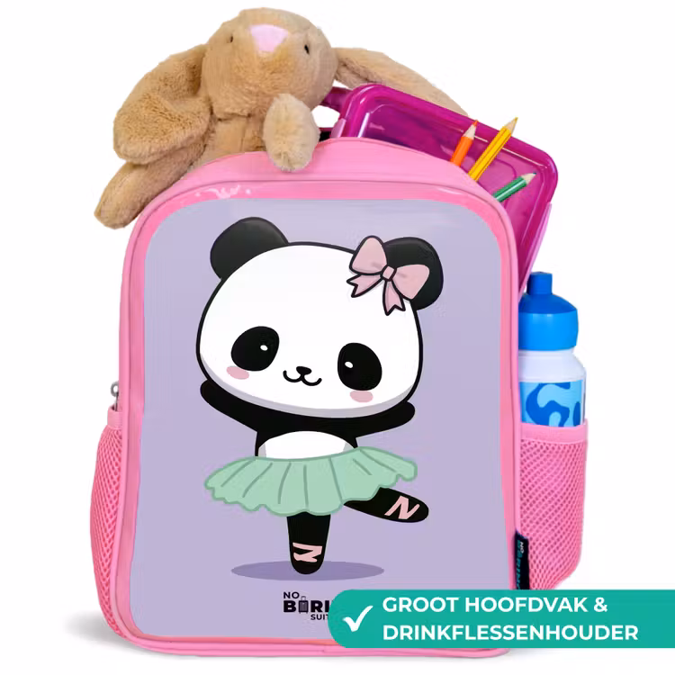 Kinderrugzak - Roze - Kawai - Ballet - Panda — 2