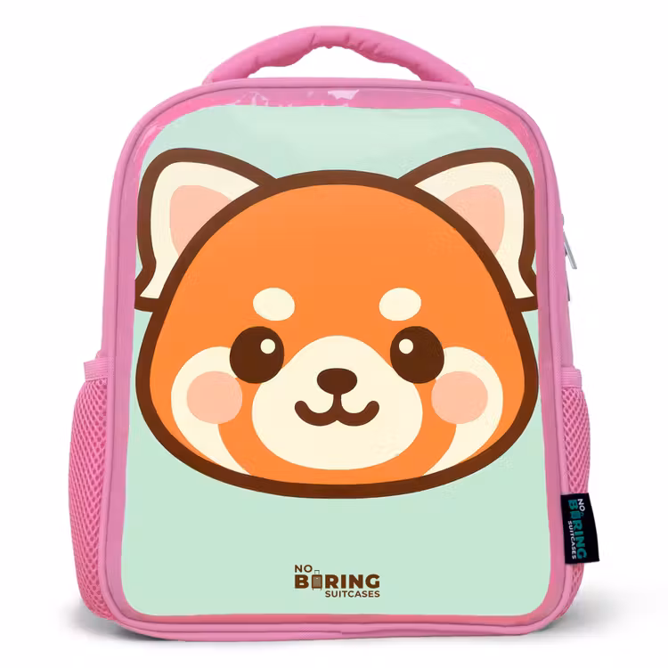 Kinderrugzak - Roze - Kawai - Rode panda - Groen — 1