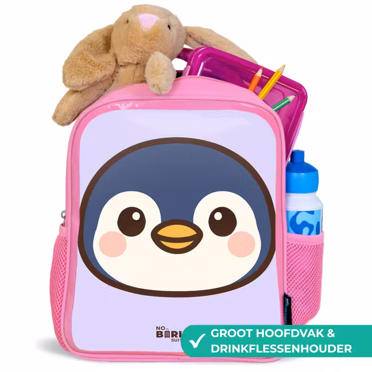 Kinderrugzak - Roze - Pinguïn — 2