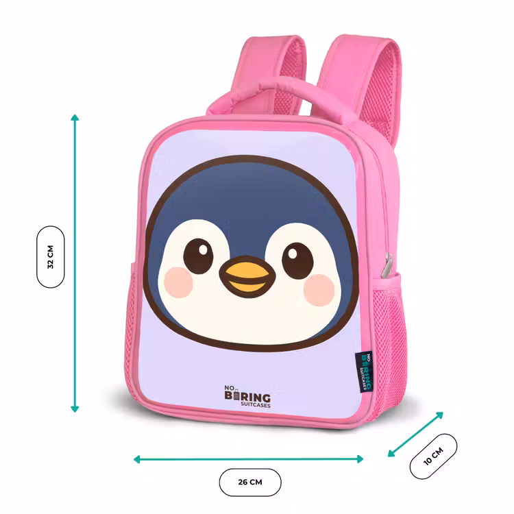 Kinderrugzak - Roze - Pinguïn — 3