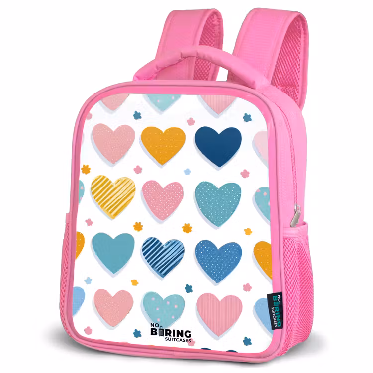 Kinderrugzak - Roze - Hartenpatroon — 6