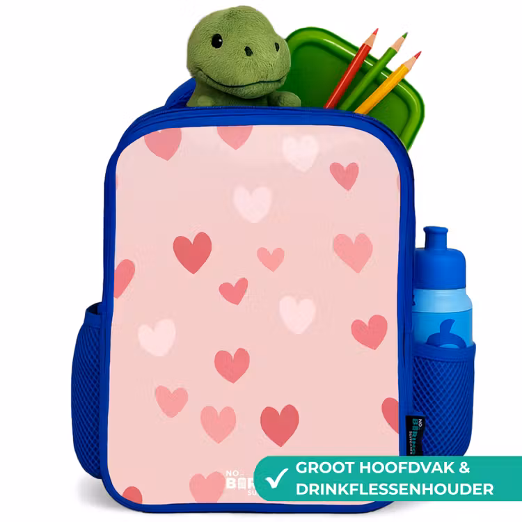 Kinderrugzak - Blauw - Hartjes — 5