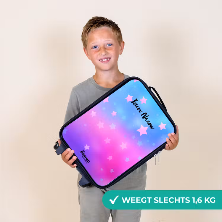 Kinderkoffer - Sterren - Roze - Blauw — 2