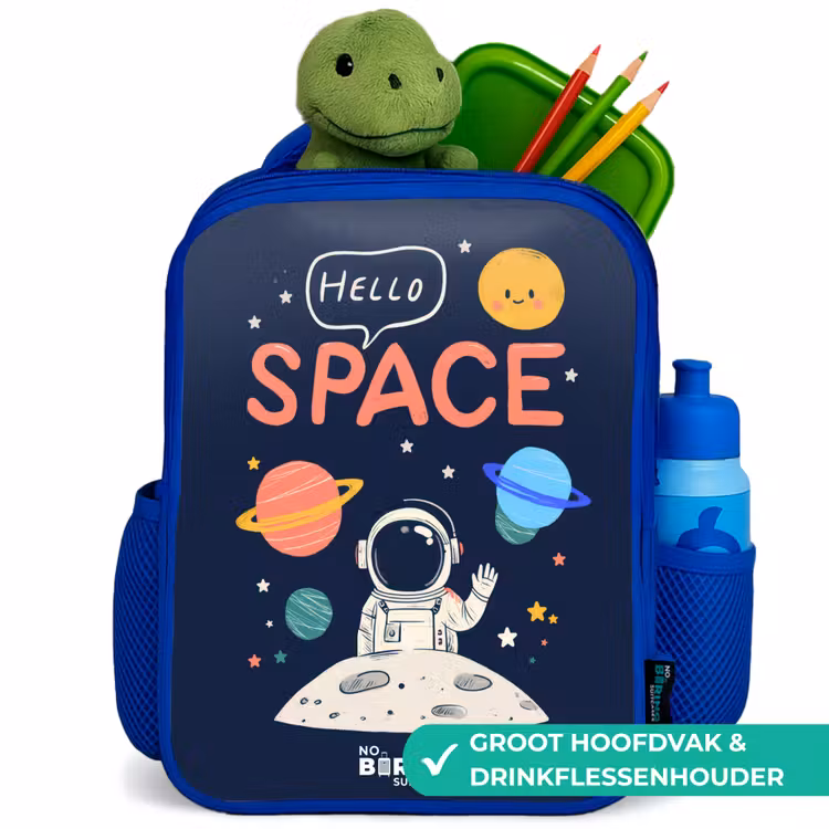 Kinderrugzak - Blauw - Astronaut - Quote - Planeten - Sterren — 5