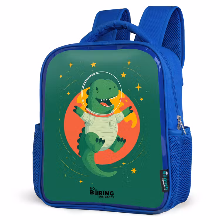 Kinderrugzak - Blauw - Dino - Planeet - Sterren - Groen — 9