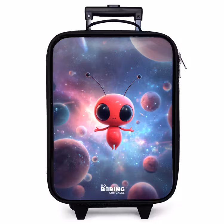 Kinderkoffer - Rood Ruimtewezen in Kosmische Dans — 1