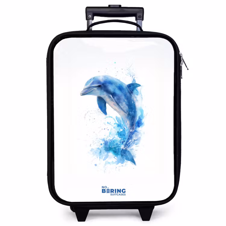 Kinderkoffer - Springende blauwe dolfijn — 1