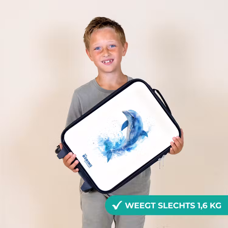 Kinderkoffer - Springende blauwe dolfijn — 2
