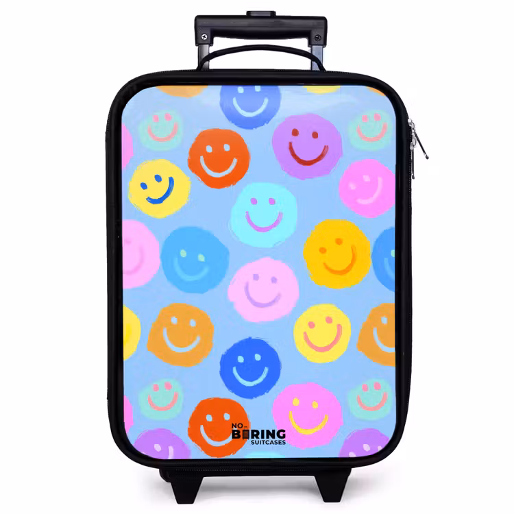 Kinderkoffer - Vrolijk patroon van smileys — 1
