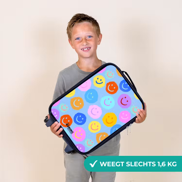Kinderkoffer - Vrolijk patroon van smileys — 2