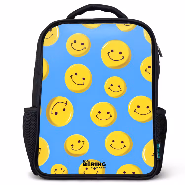 Kinderrugzak - Zwart - Vrolijke smileyregen — 1