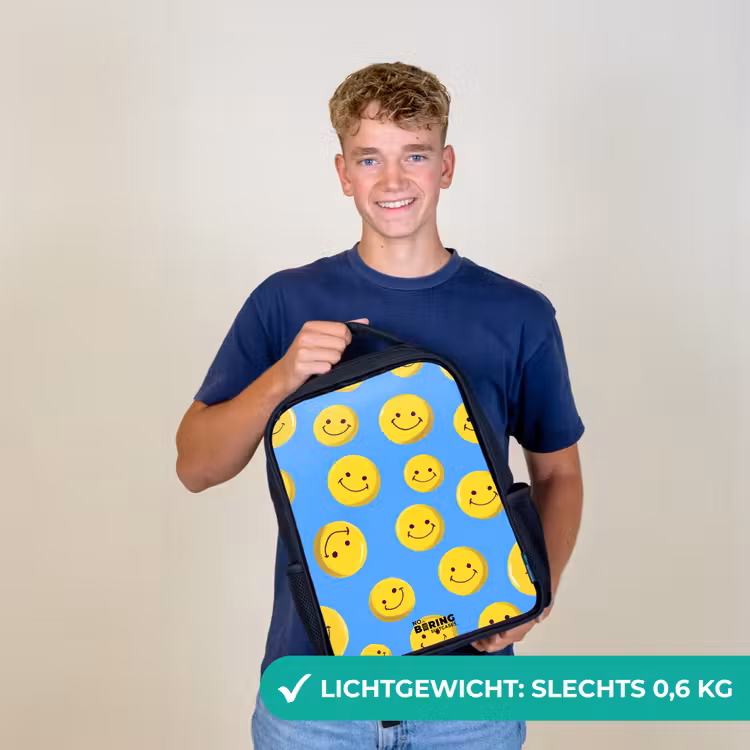 Kinderrugzak - Zwart - Vrolijke smileyregen — 3