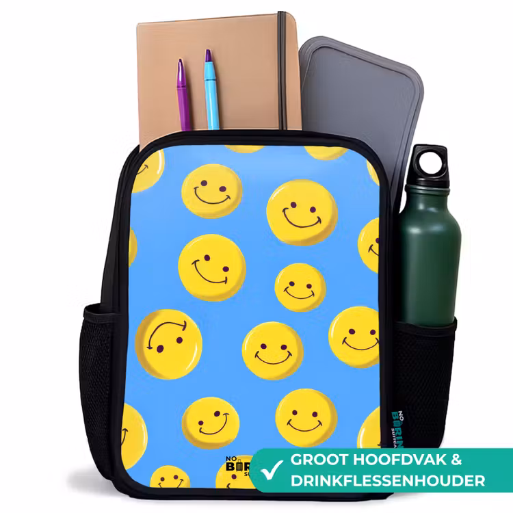 Kinderrugzak - Zwart - Vrolijke smileyregen — 4
