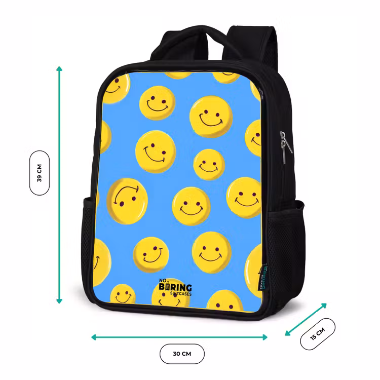 Kinderrugzak - Zwart - Vrolijke smileyregen — 5