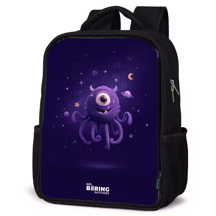 Kinderrugzak - Zwart - Kosmisch tentakelmonster — 7