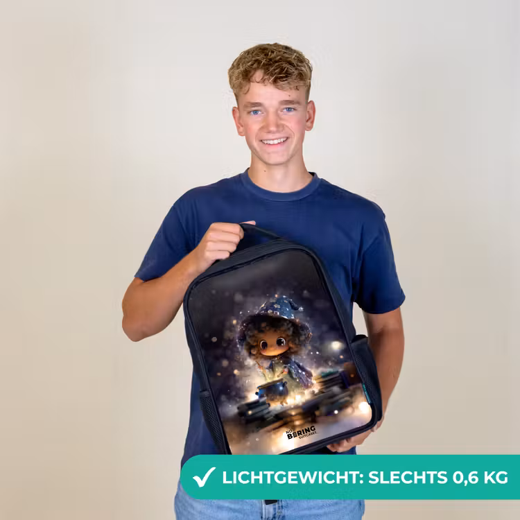 Kinderrugzak - Zwart - Magische Nacht vol Toverkunst — 3