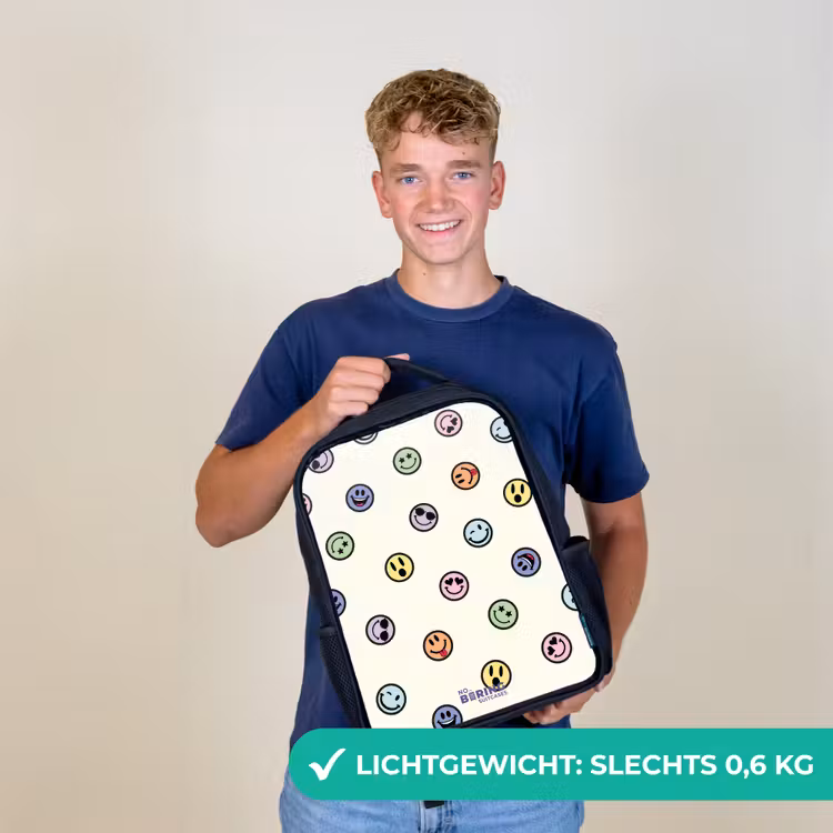Kinderrugzak - Zwart - Speelse smiley-mix β 3