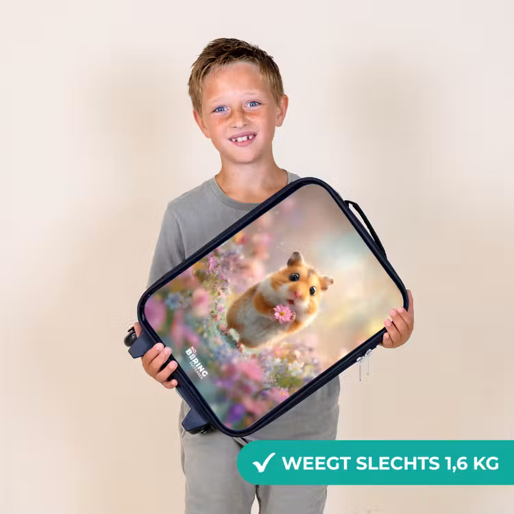 Kinderkoffer - Hamster - Bloem - Natuur - Dier — 2