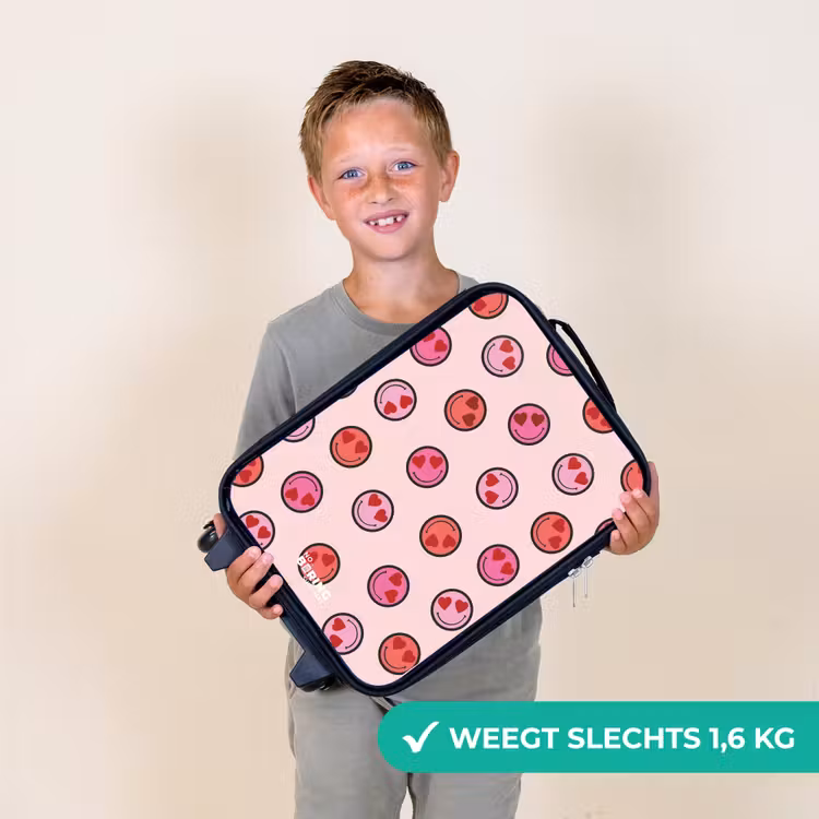 Kinderkoffer - Hartje - Smiley - Patroon — 2