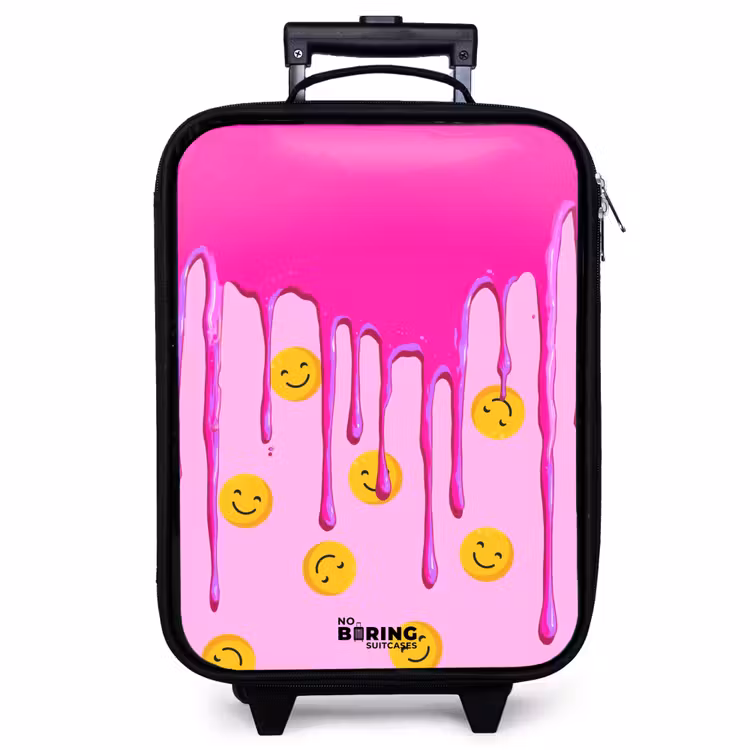 Kinderkoffer - Verf - Smiley - Roze — 1