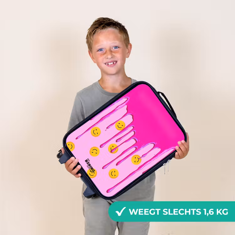 Kinderkoffer - Verf - Smiley - Roze — 2