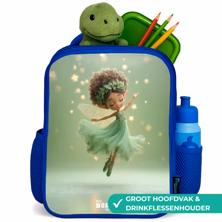 Kinderrugzak - Blauw - Dansende fee in groen licht — 5