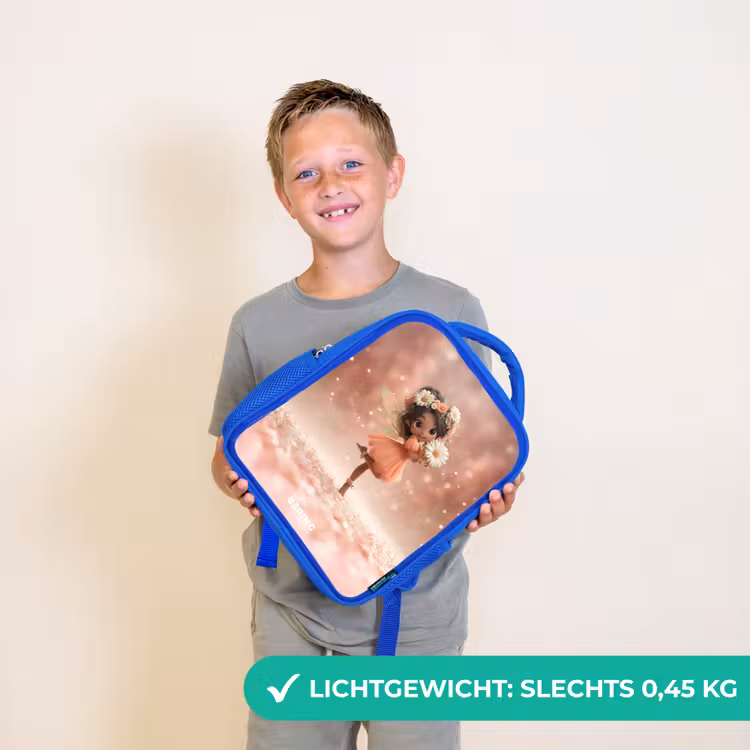 Kinderrugzak - Blauw - Fee met madeliefjes — 2
