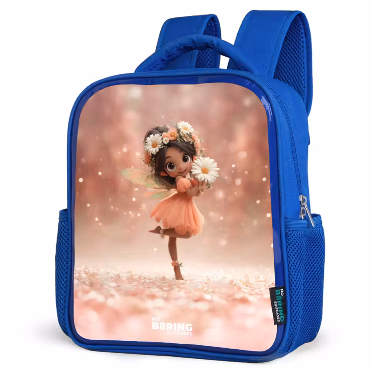 Kinderrugzak - Blauw - Fee met madeliefjes — 9