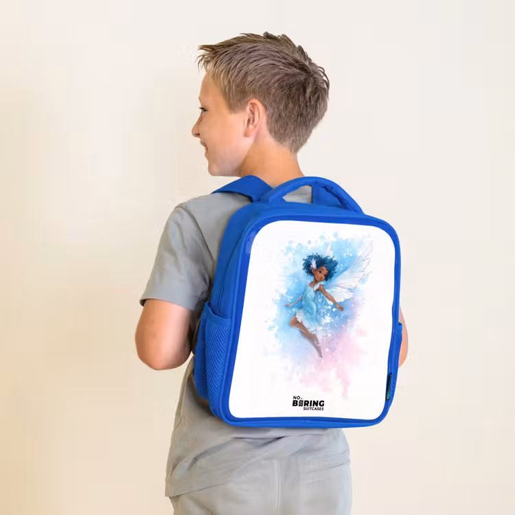 Kinderrugzak - Blauw - Vliegende fee in blauwe tinten — 3